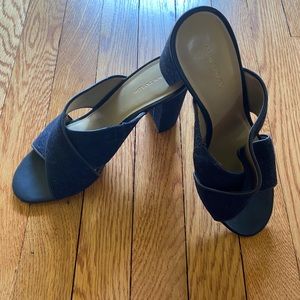 Ann Taylor Denim Slip On Heel